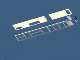 AutoCad animation 3: worktop