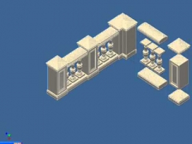 AutoCad animation 1: Balustrade